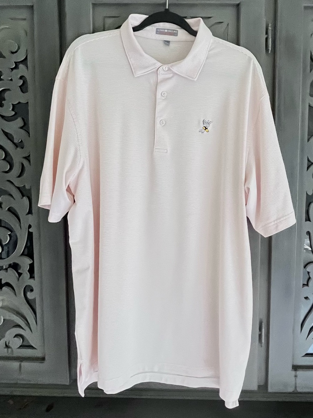Peter Millar NWOT Winged Foot Golf Club golf polo white with orange stripe XL